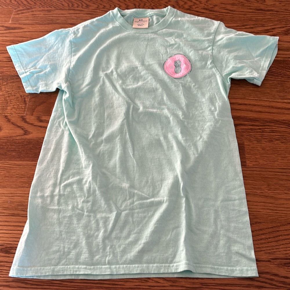 Simply Southern Pineapple Simple is Beautiful Tee - size S - color: turquoise